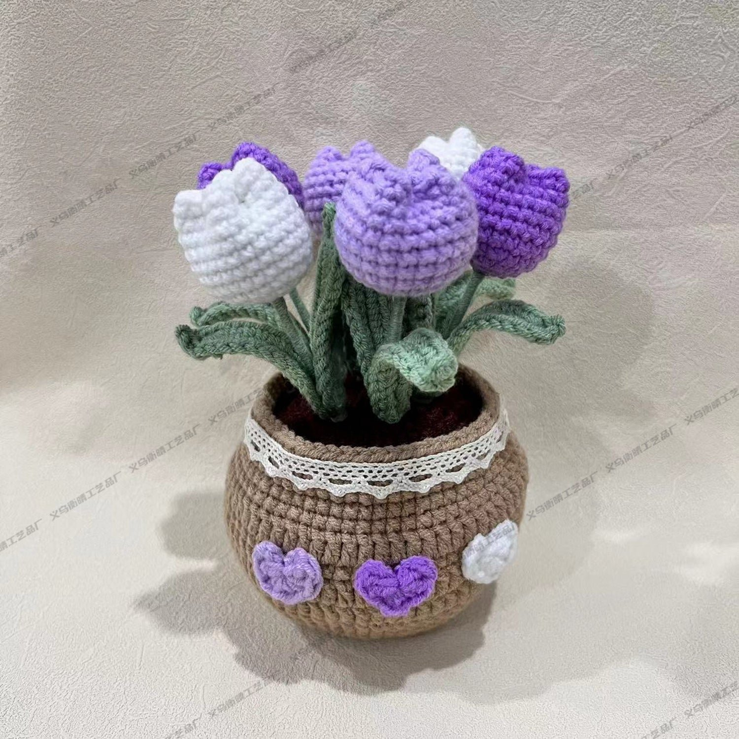 🔥Last 4 hours Sale: Save $20 -Hand-woven Flower Potted Desktop Ornaments (DIY)