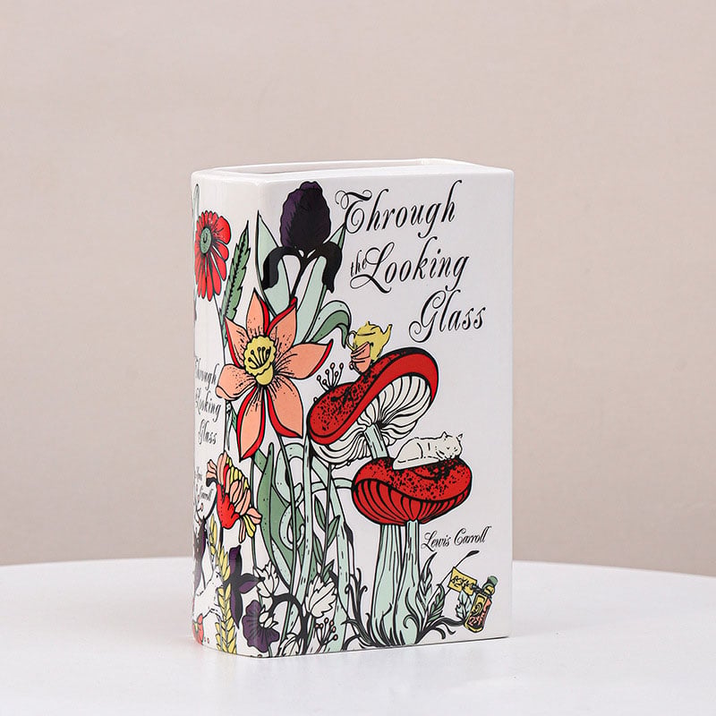 🔥LAST DAY 50% OFF - 📚 The Secret Garden Book-Shaped Ceramic Vase