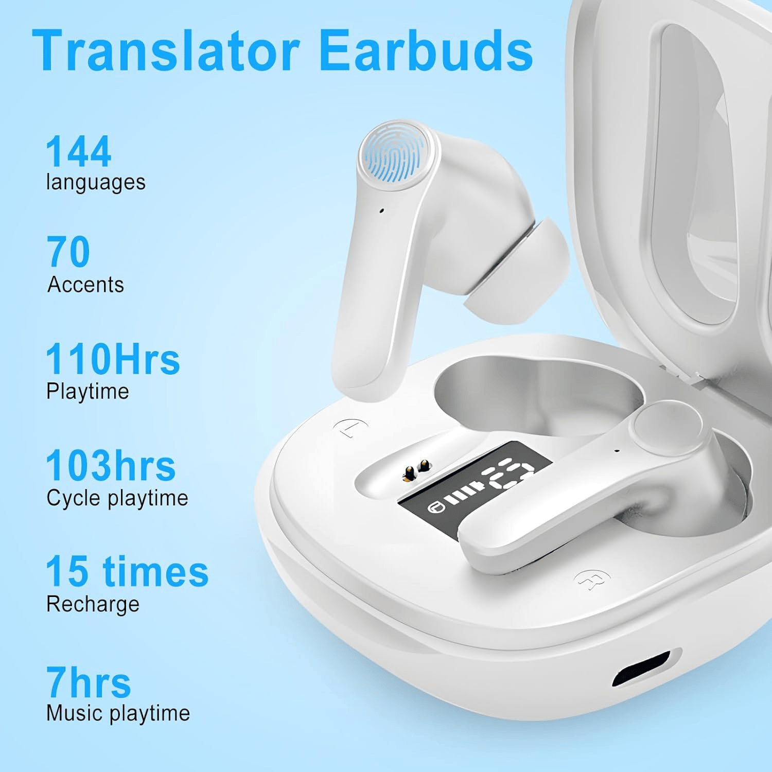 🔥Break the Language Barrier-Caorchareb™ Translation Earbuds