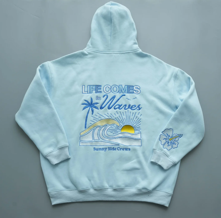 Life Comes In Waves Hoodie