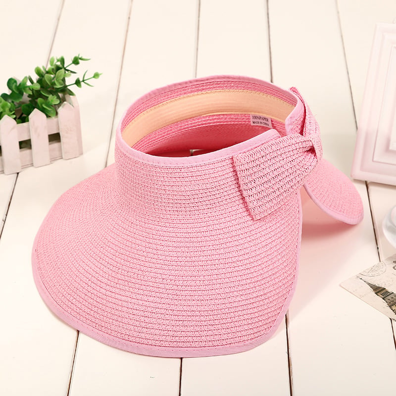 🔥LAST DAY 49% OFF - Women's 2024 Summer Solid Color Bow Design Wide Brim Straw Hat