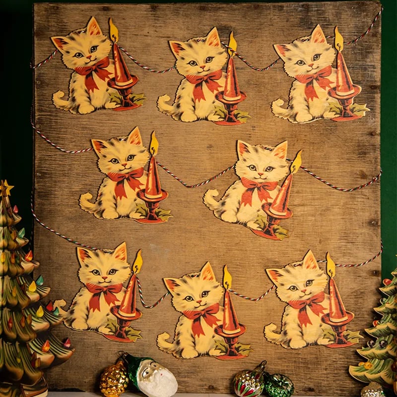 Christmas Vintage Bunting Wooden🎄