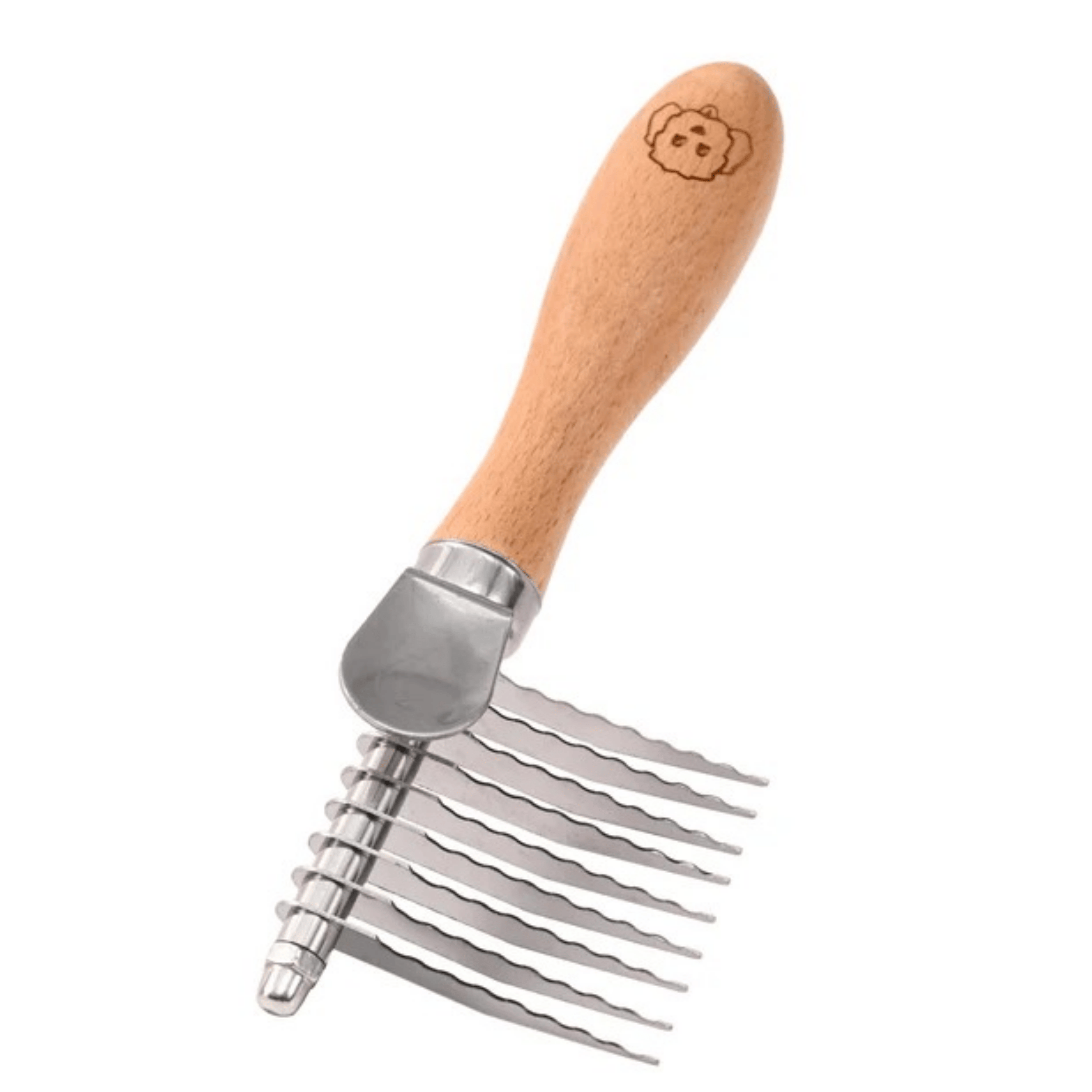 Professional Dog Dematting Rake Gentle Grooming Brush for Dogs and Cats