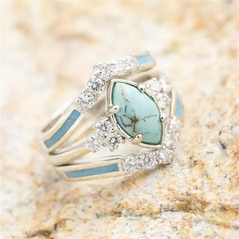 Vintage Boho Turquoise Ring 💍