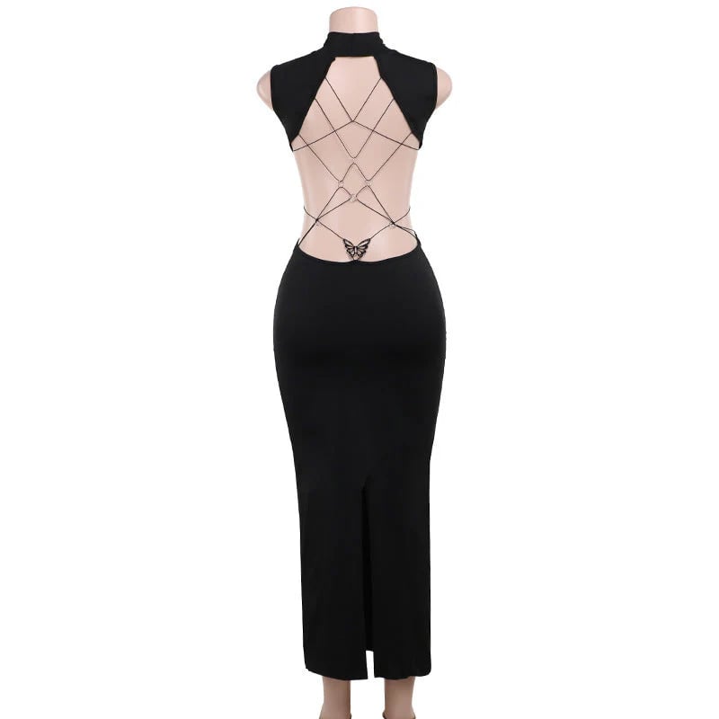🔥Last 4 hours 49% OFF - 👗Women's Backless Butterfly Decor Bodycon Dress(BUY 2 FREE SHIPPING)