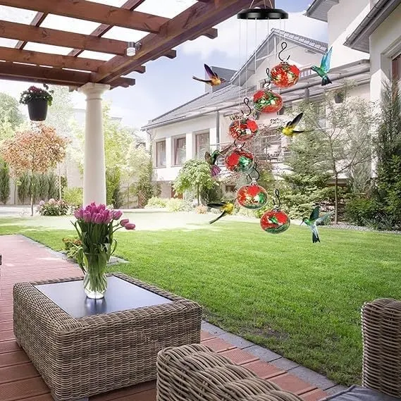 knowledee🎉Last Day 49% OFF🎉Charming Wind Chimes Hummingbird feeders
