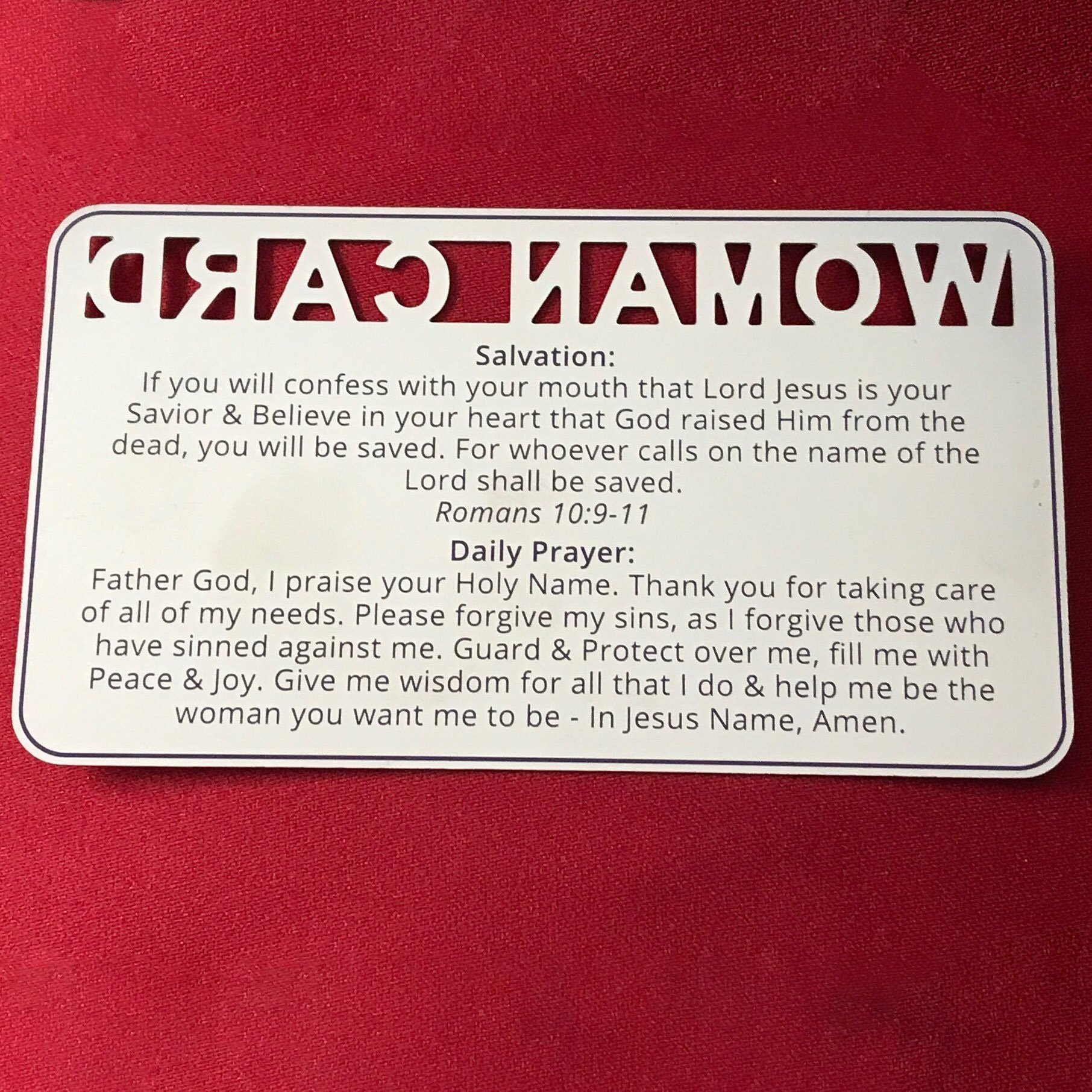 🔥LAST DAY 50% OFF - ✝️Men and Women Bible Verse Prayer Cards