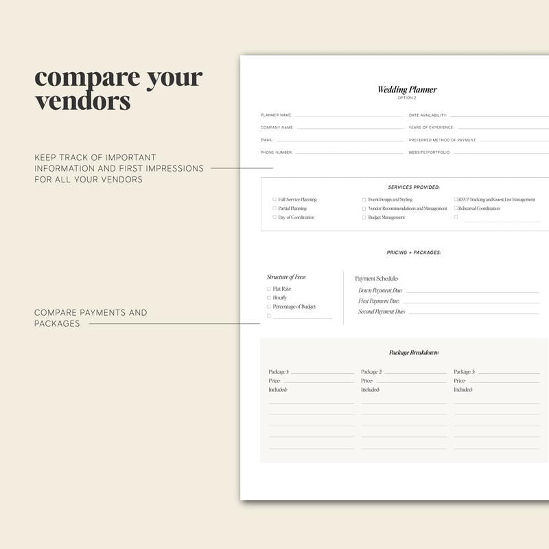 🔥LAST DAY 49% OFF - 📒✨Wedding Planner