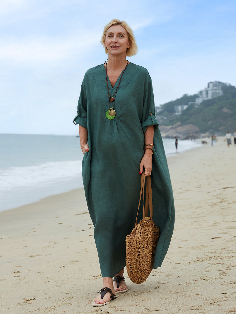 Linen Women's Comfortable Linen Dress
