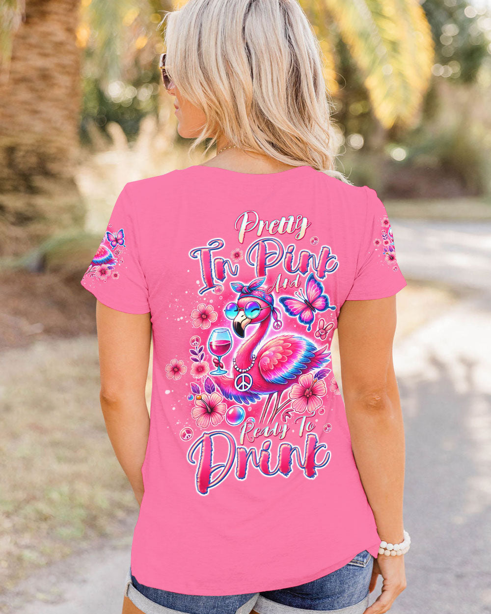 PRETTY IN PINK FLAMINGO ALL OVER PRINT - TLTW0807244