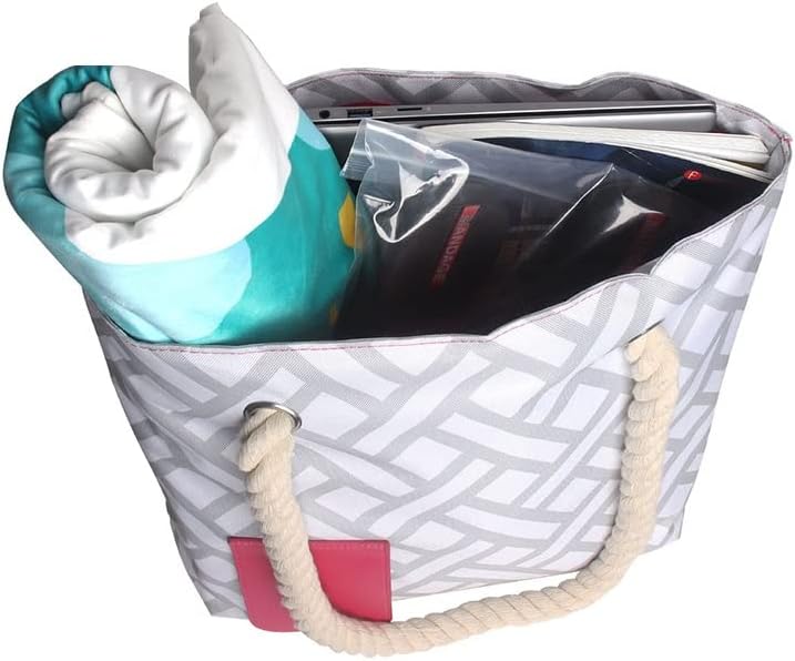 Beach Wine Tote Bag Wine Cooler Bag Leakproof Insulated Purse Carrier With Spout