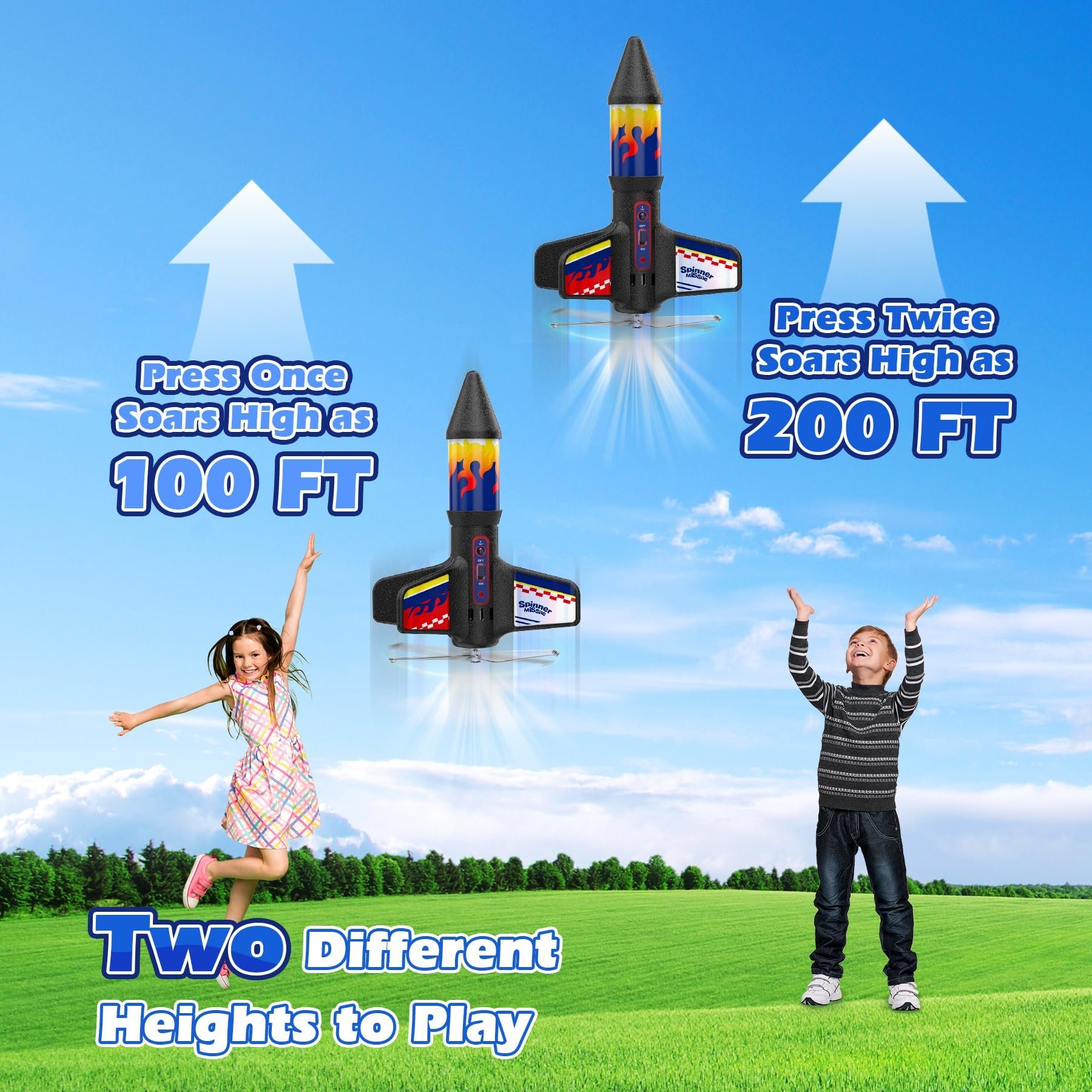 🔥Limited-time discount of 49%🔥Electric Self-Launching Rocket Toy 🚀