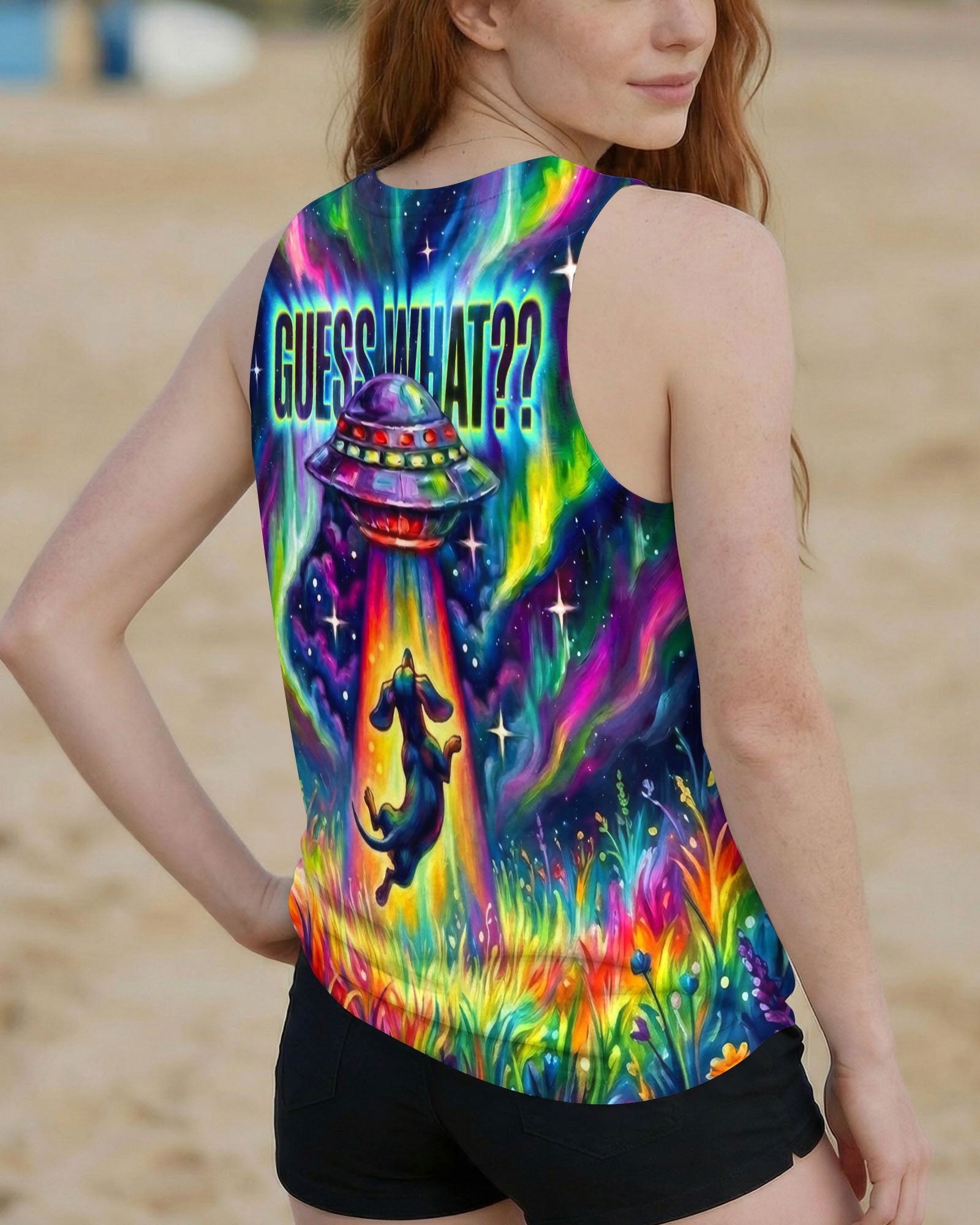 COSMIC ABDUCTION DACHSHUND DOG PSYCHEDELIC ALL OVER PRINT - RI2005261