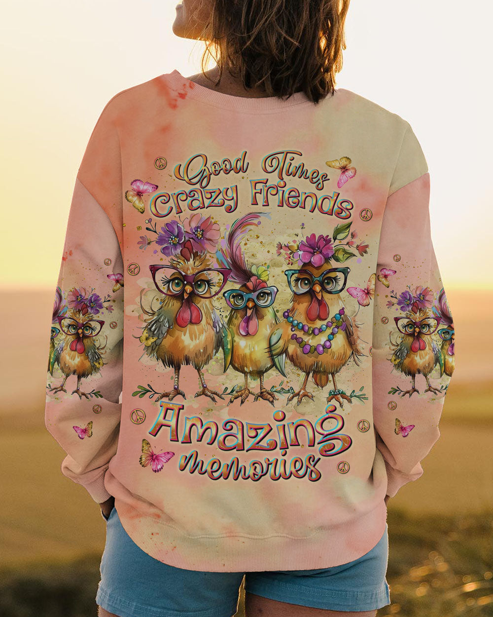 GOOD TIMES CRAZY FRIEND CHICKEN ALL OVER PRINT - TLNT2805243