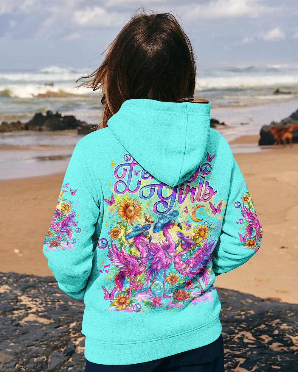 LET'S GO GIRLS FLAMINGO ALL OVER PRINT - TLNZ1004244