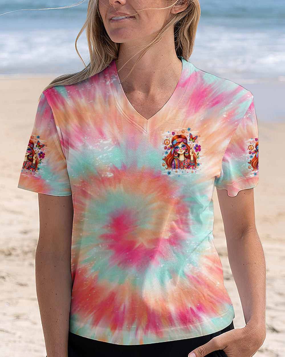 BE YOU THE WORLD WILL ADJUST GIRL ALL OVER PRINT - TLPQ0208242