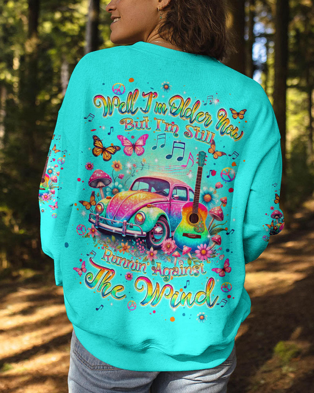 RUNNING AGAINST THE WIND CAR ALL OVER PRINT - TLPQ1207244