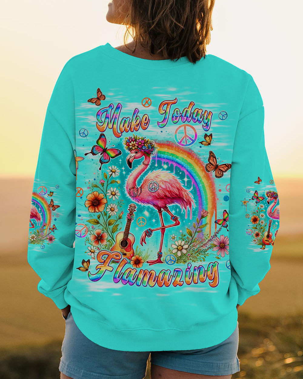 MAKE TODAY FLAMAZING FLAMINGO ALL OVER PRINT - TLPQ2806242