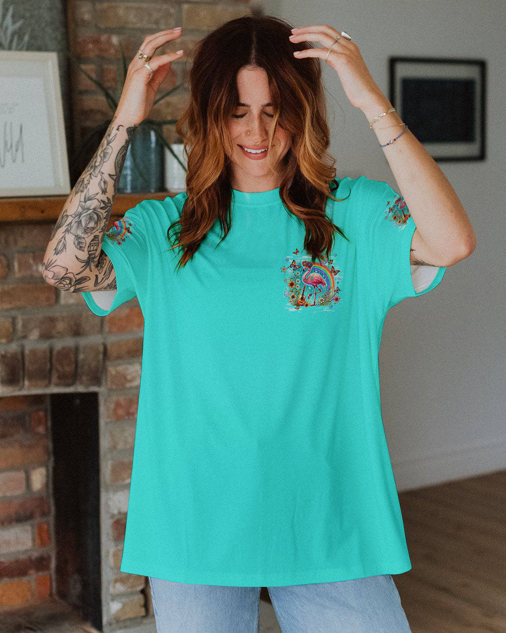 MAKE TODAY FLAMAZING FLAMINGO ALL OVER PRINT - TLPQ2806242