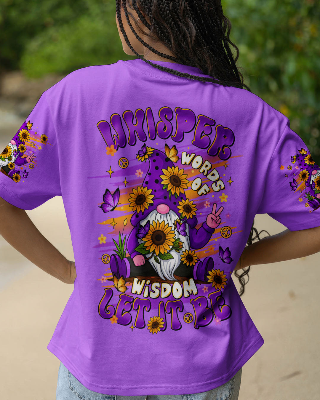 WHISPER WORDS OF WISDOM LET IT BE GNOME ALL OVER PRINT  - TLTR1808251