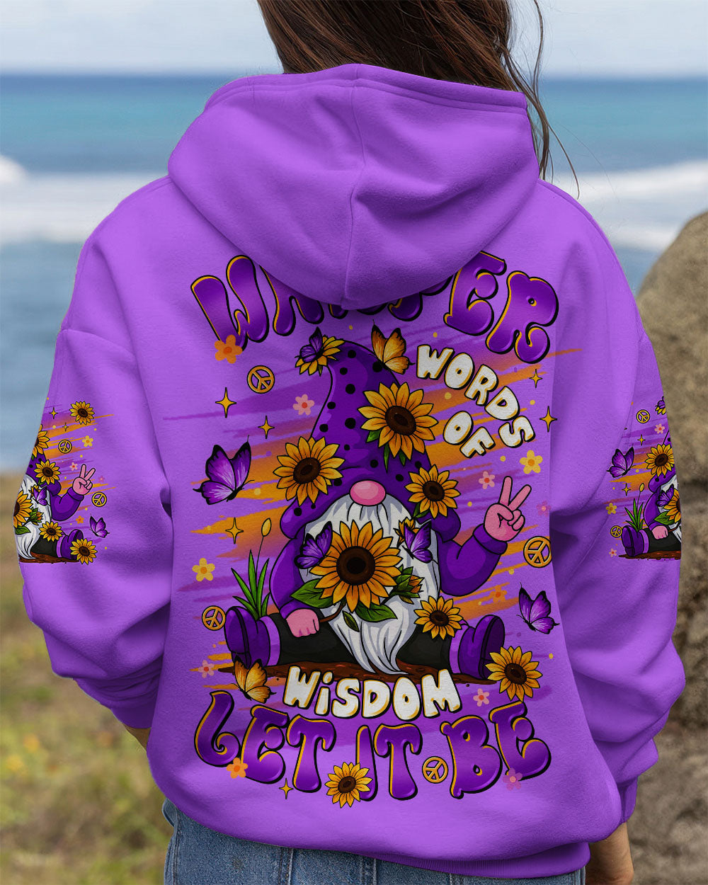 WHISPER WORDS OF WISDOM LET IT BE GNOME ALL OVER PRINT  - TLTR1808251