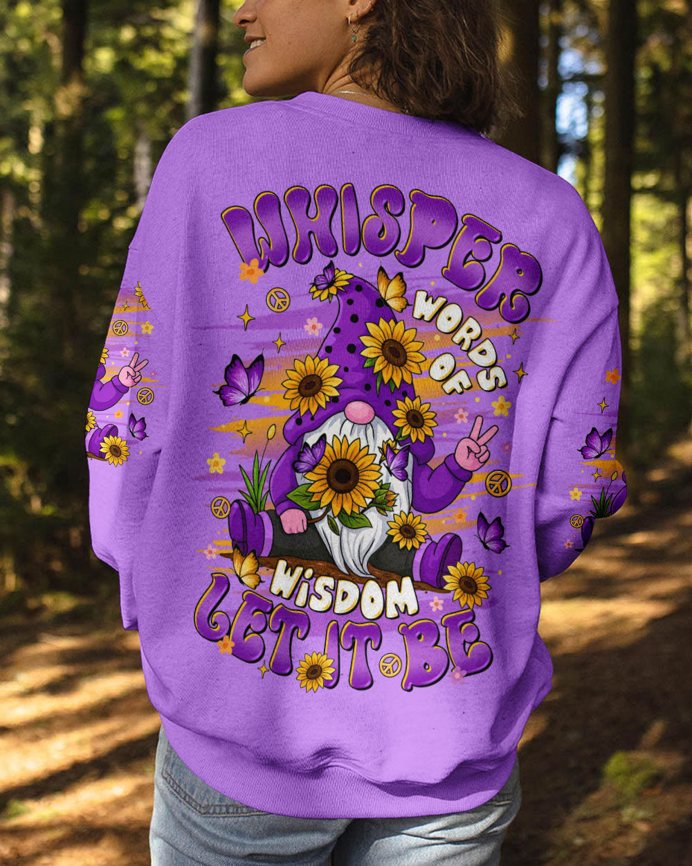 WHISPER WORDS OF WISDOM LET IT BE GNOME ALL OVER PRINT  - TLTR1808251