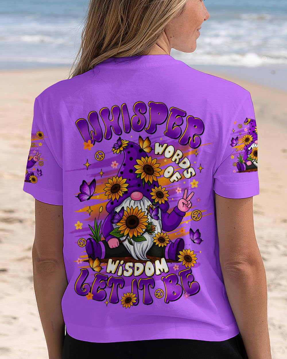 WHISPER WORDS OF WISDOM LET IT BE GNOME ALL OVER PRINT  - TLTR1808251