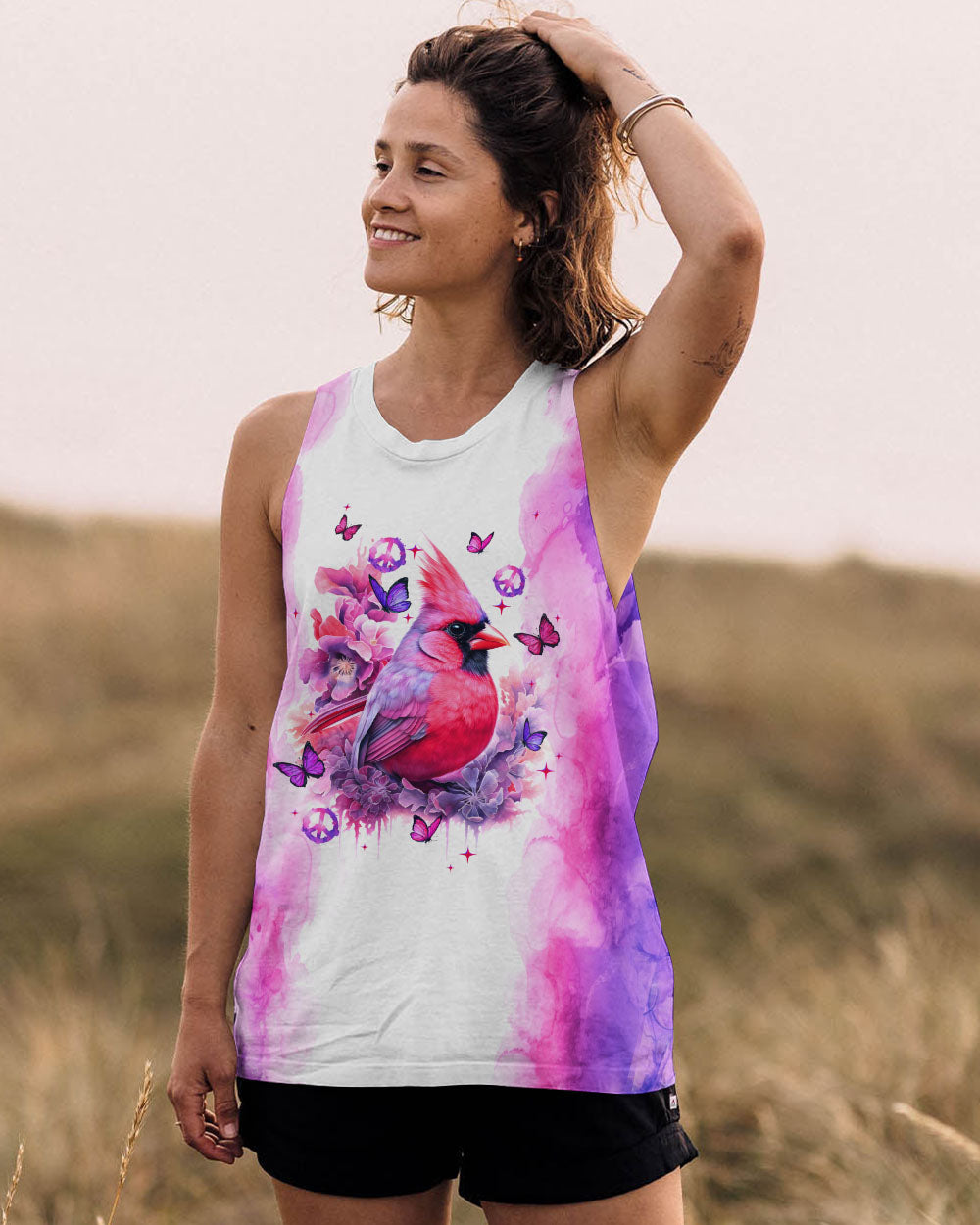 JUST BREATHE CARDINAL ALL OVER PRINT - TLTW2507241