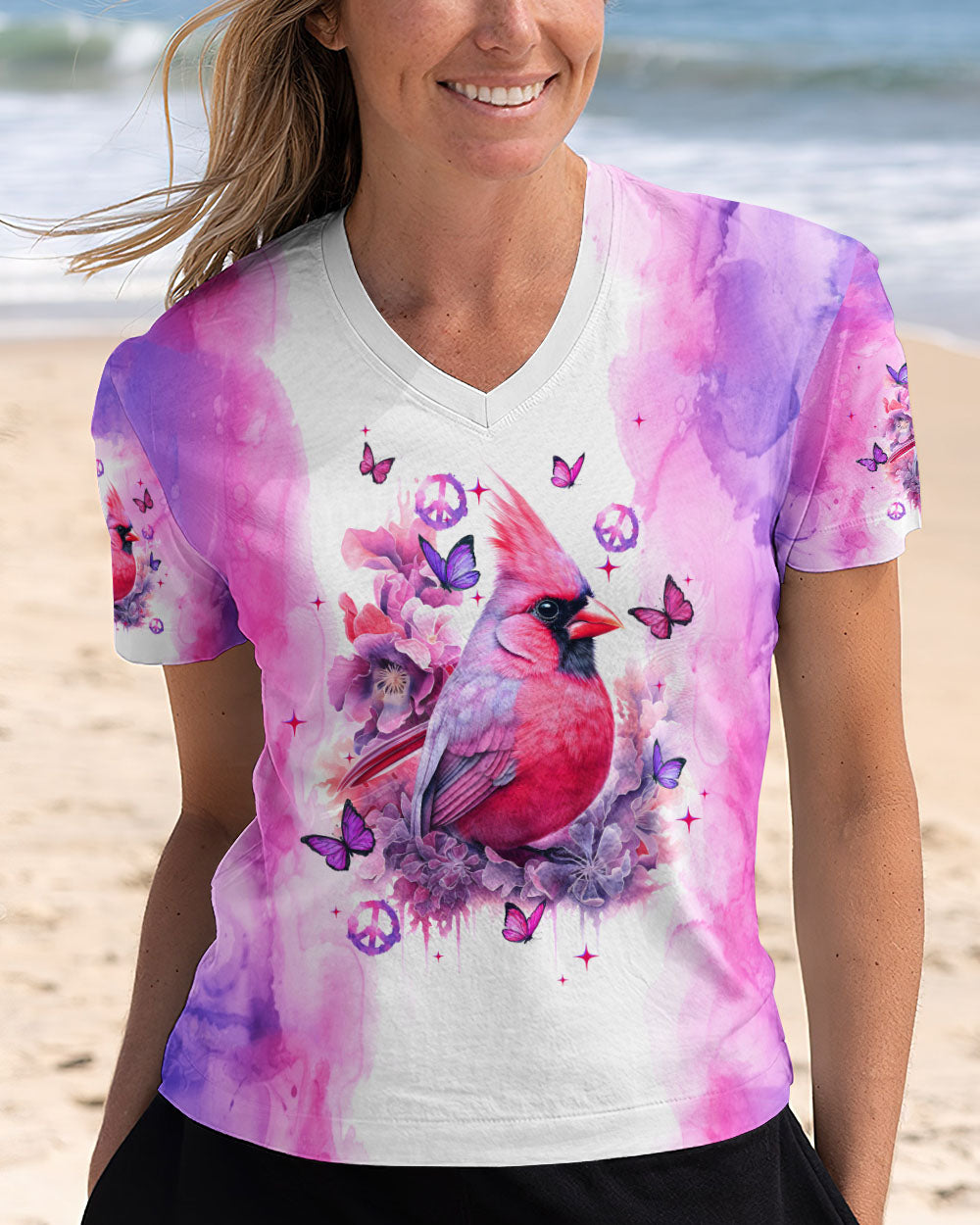 JUST BREATHE CARDINAL ALL OVER PRINT - TLTW2507241