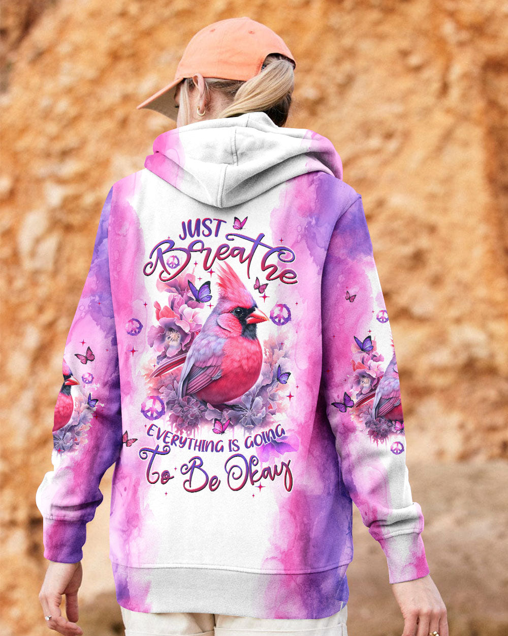 JUST BREATHE CARDINAL ALL OVER PRINT - TLTW2507241
