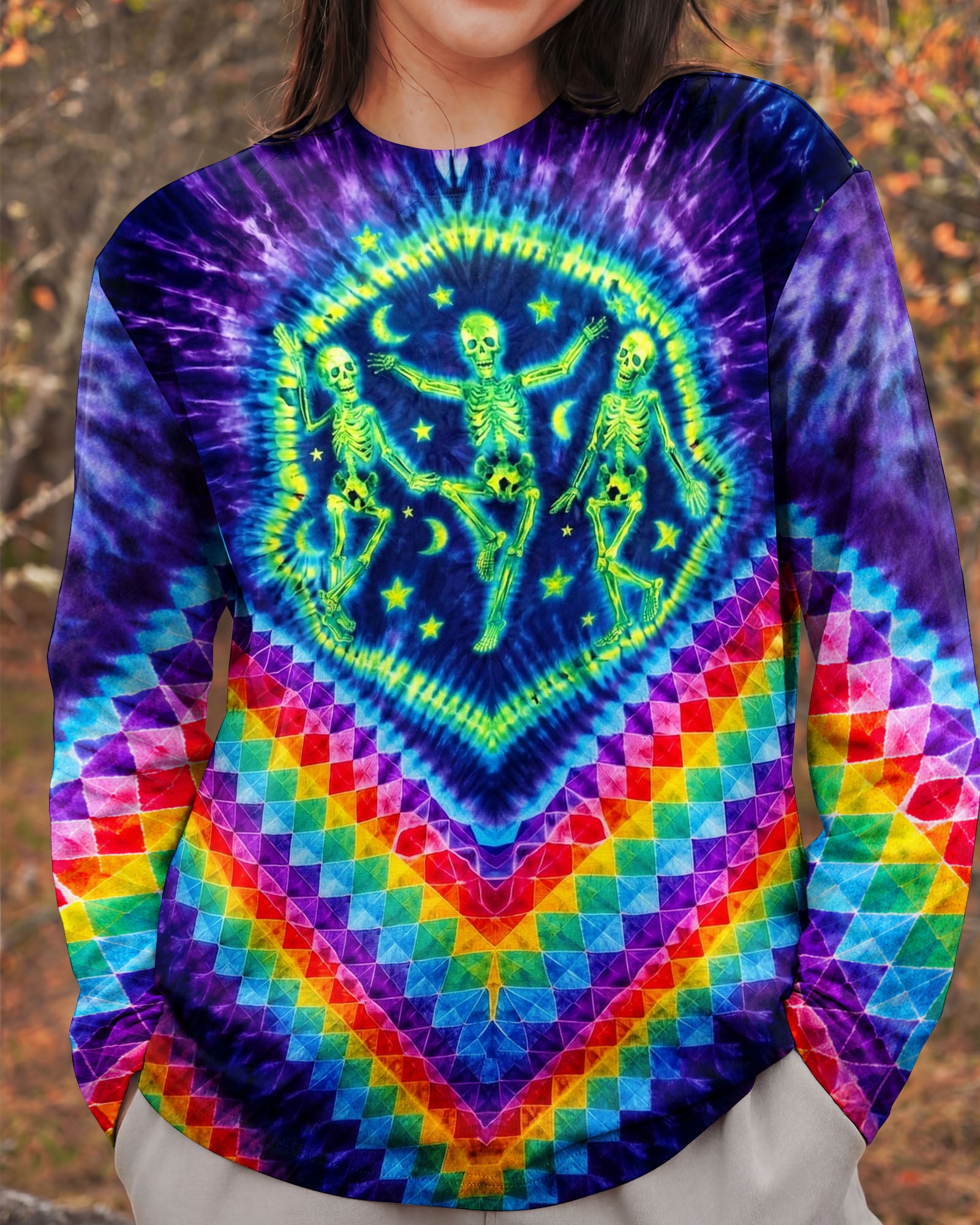 COSMIC DANCING SKELETON ALL OVER PRINT - TM0204261