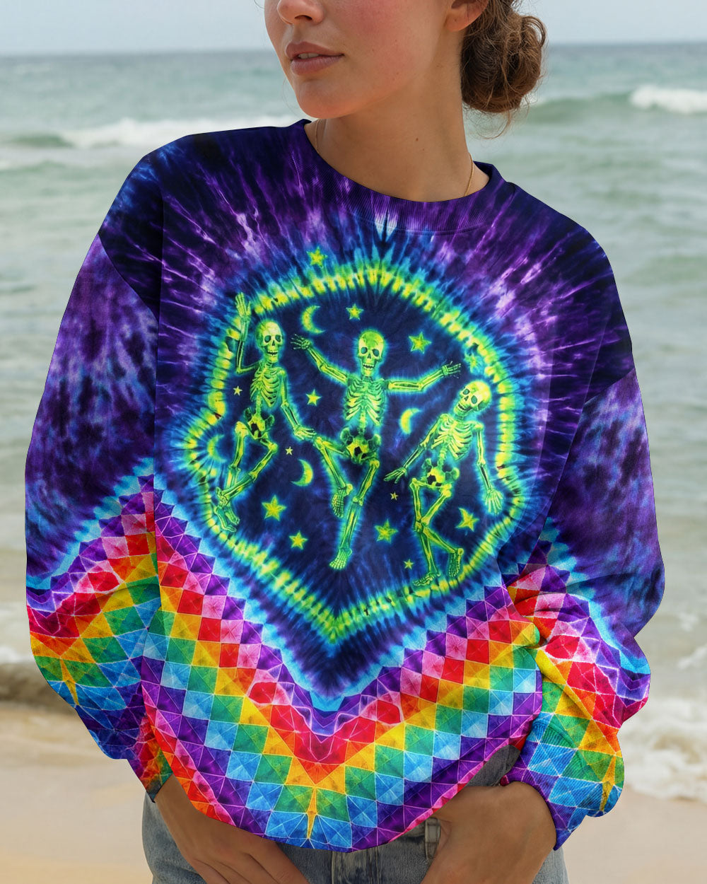 COSMIC DANCING SKELETON ALL OVER PRINT - TM0204261
