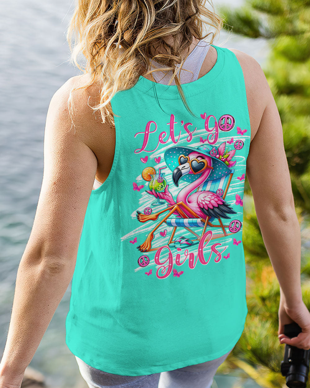 LET'S GO GIRLS FLAMINGO ALL OVER PRINT - TY1304243