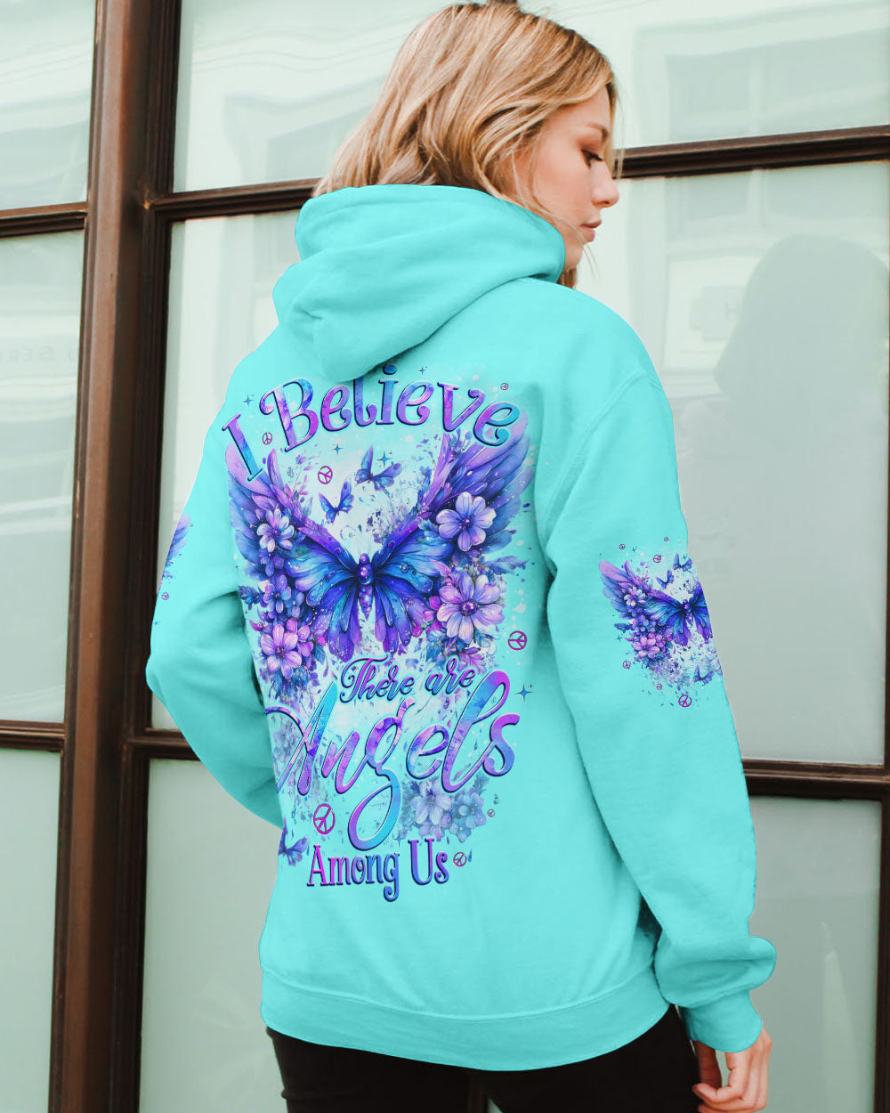 I BELIEVE THERE ARE ANGELS AMONG US WINGS ALL OVER PRINT - TYTD2009241