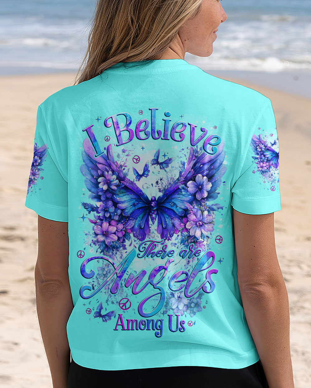 I BELIEVE THERE ARE ANGELS AMONG US WINGS ALL OVER PRINT - TYTD2009241