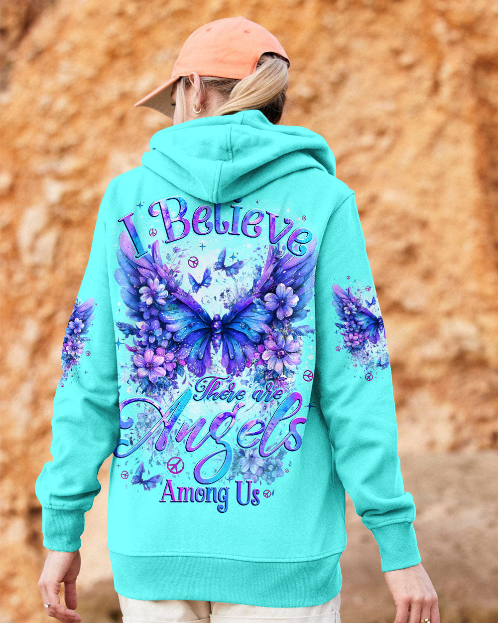 I BELIEVE THERE ARE ANGELS AMONG US WINGS ALL OVER PRINT - TYTD2009241
