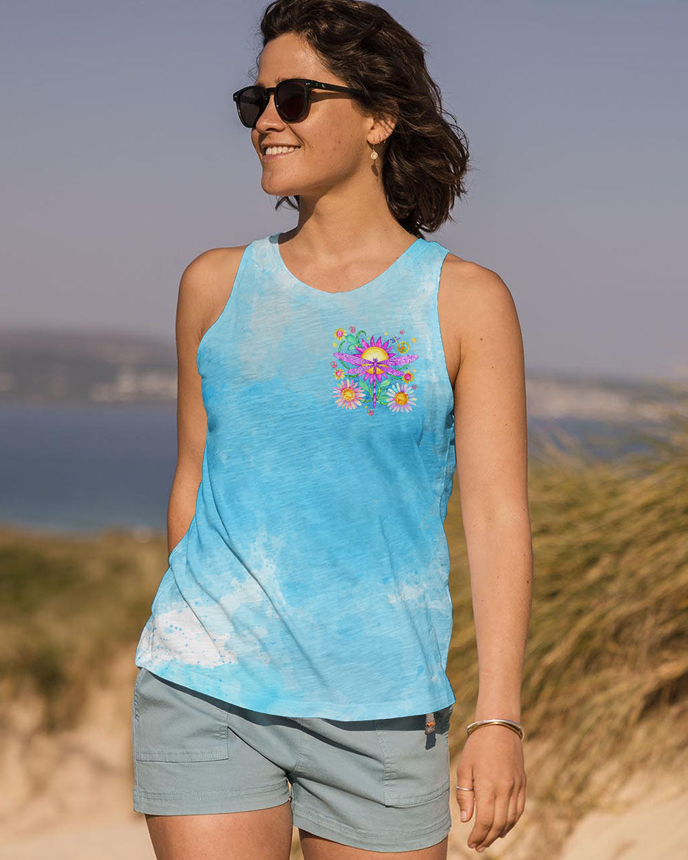 DON'T WORRY BE HIPPIE DRAGONFLY ALL OVER PRINT - TYTD2307243