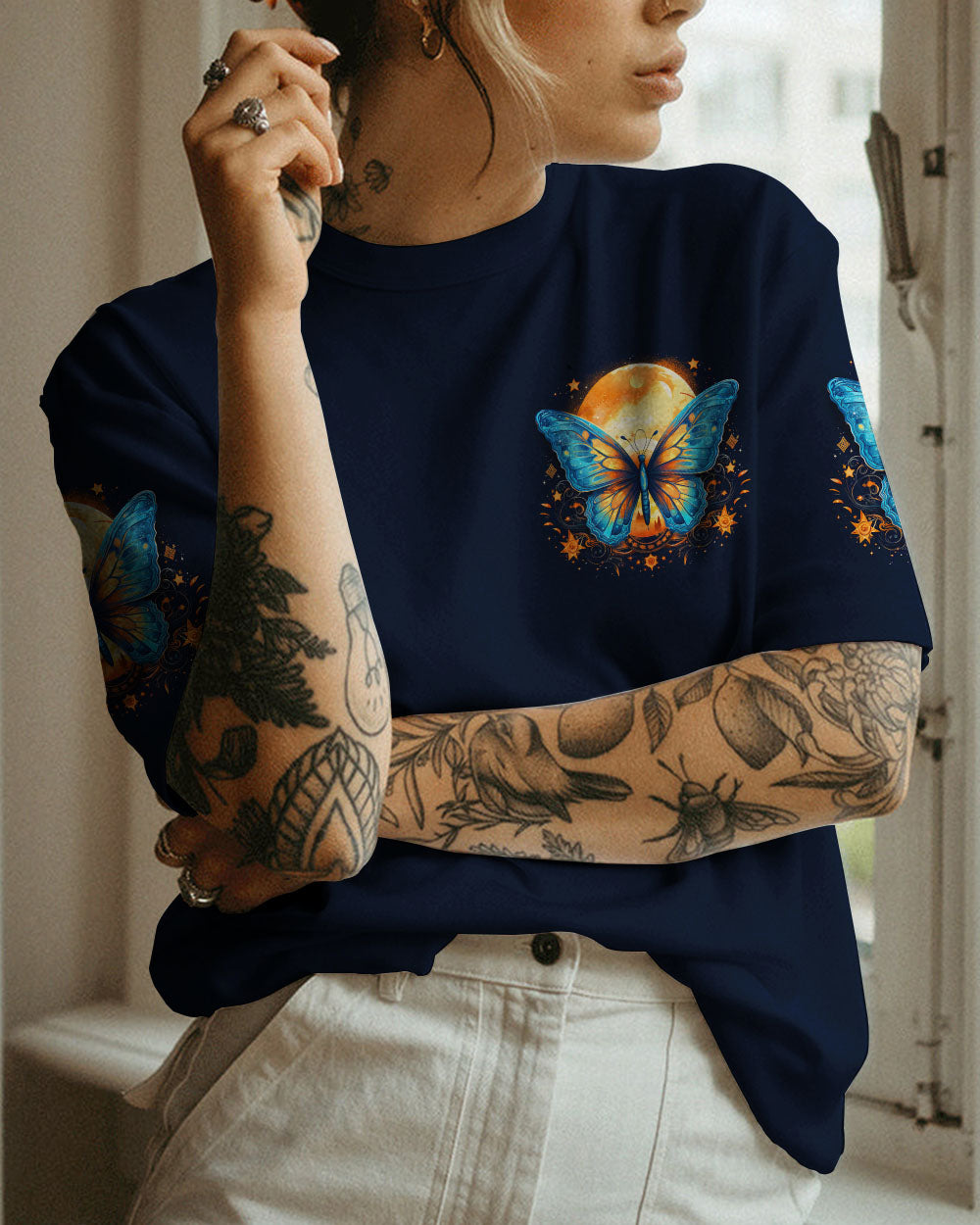 HELLO DARKNESS MY OLD FRIEND BUTTERFLY ALL OVER PRINT - TYTM1707233