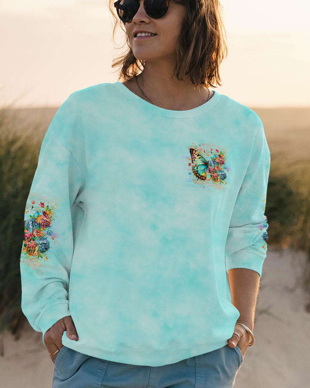CHANGE IS SUCH A BEAUTIFUL THING BUTTERFLY ALL OVER PRINT - YHHG3009242