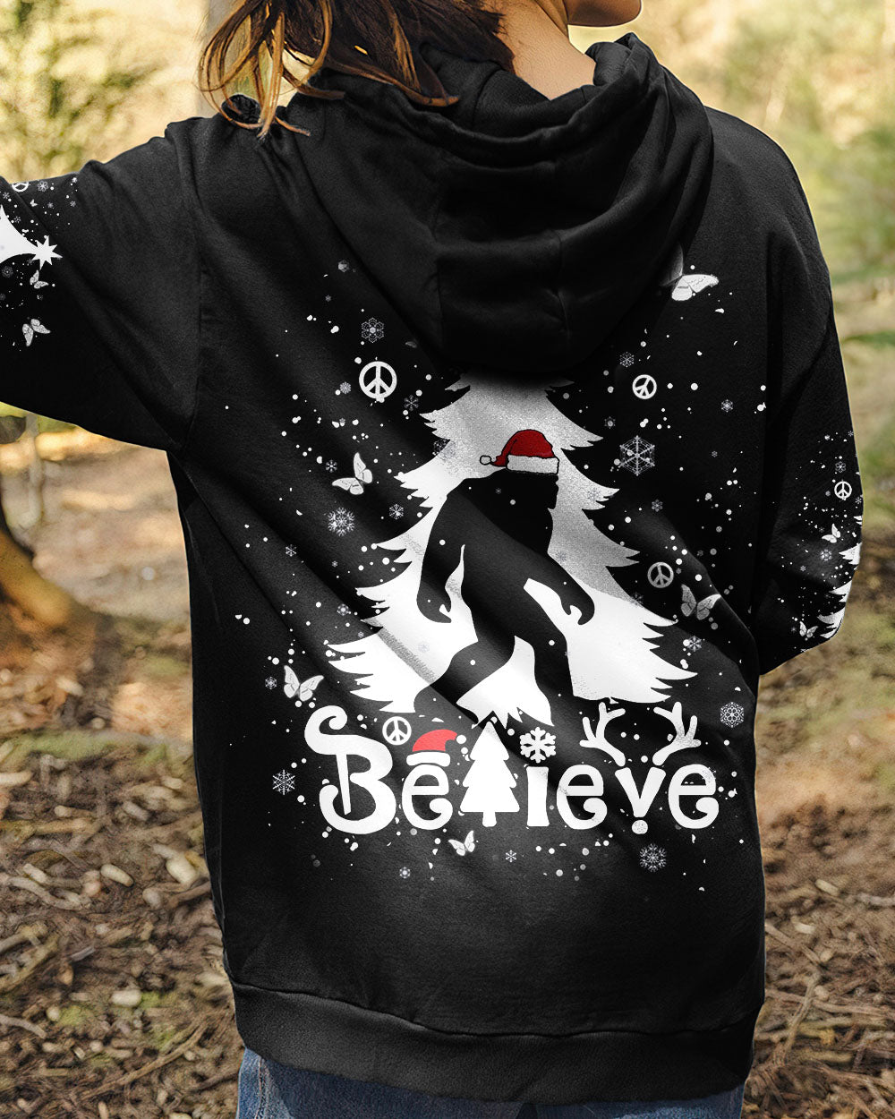 BELIEVE BIGFOOT CHRISTMAS ALL OVER PRINT - YHHN1511243