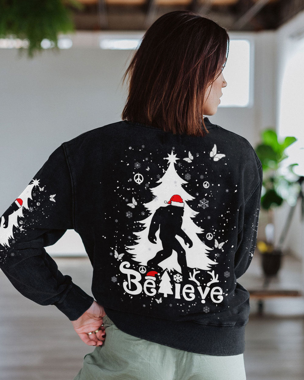 BELIEVE BIGFOOT CHRISTMAS ALL OVER PRINT - YHHN1511243
