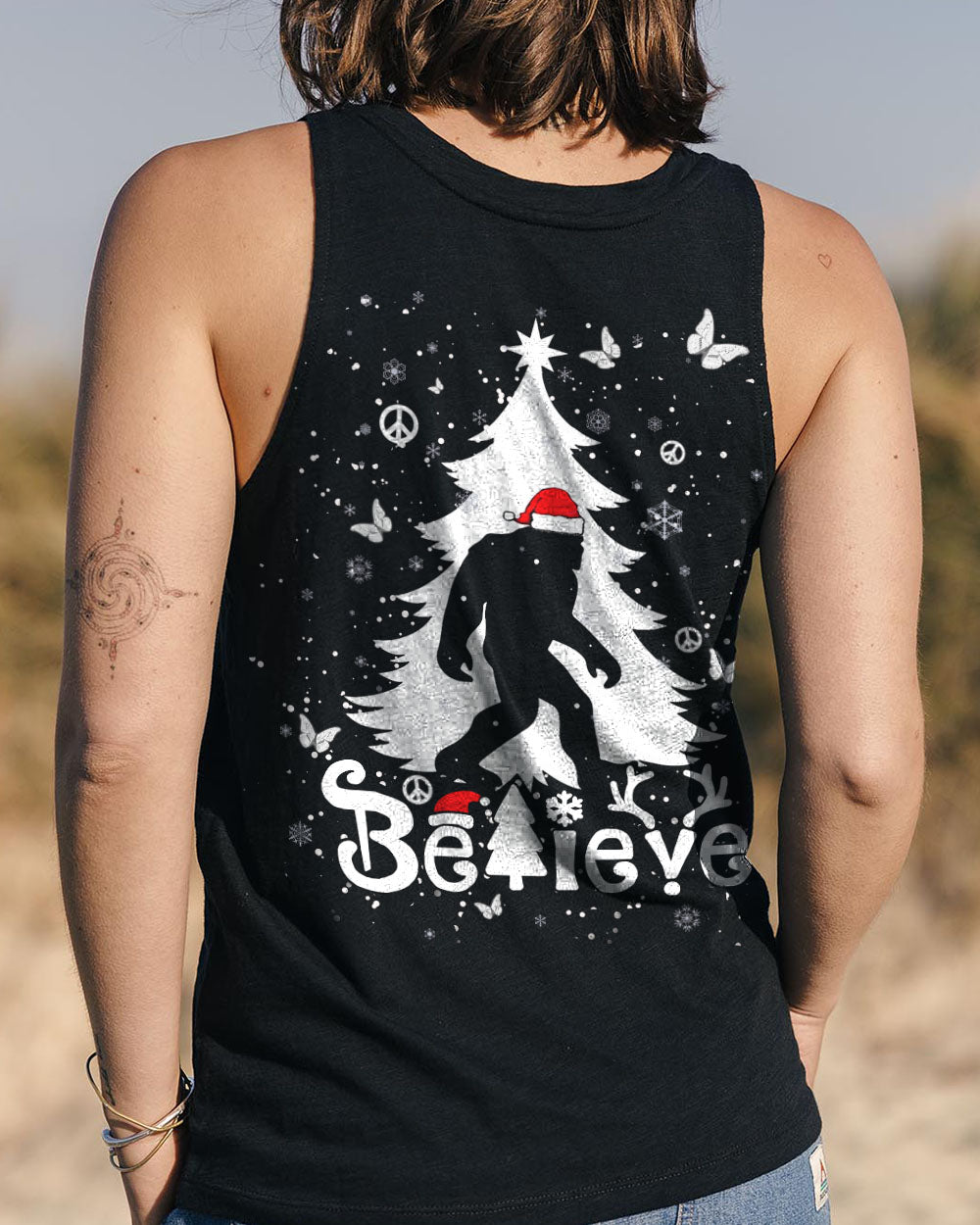 BELIEVE BIGFOOT CHRISTMAS ALL OVER PRINT - YHHN1511243