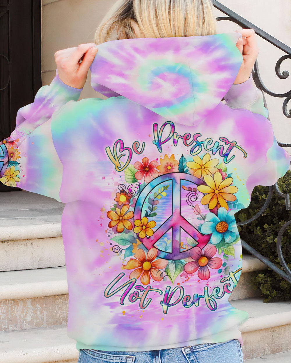 BE PRESENT NOT PERFECT ALL OVER PRINT - YHLN1107233