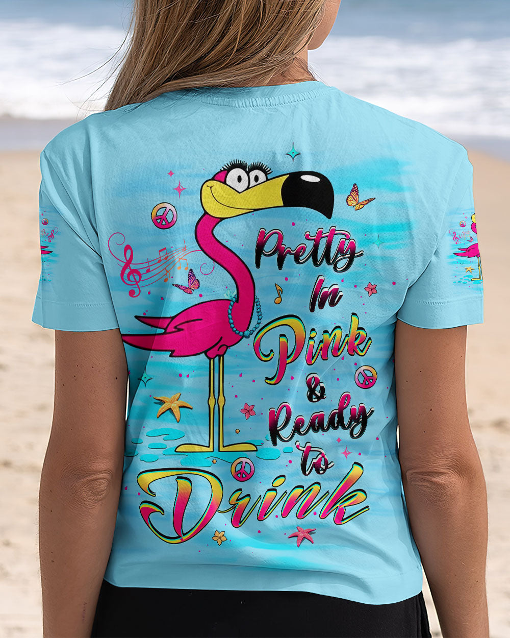 PRETTY IN PINK FLAMINGO ALL OVER PRINT - YHLT0807242