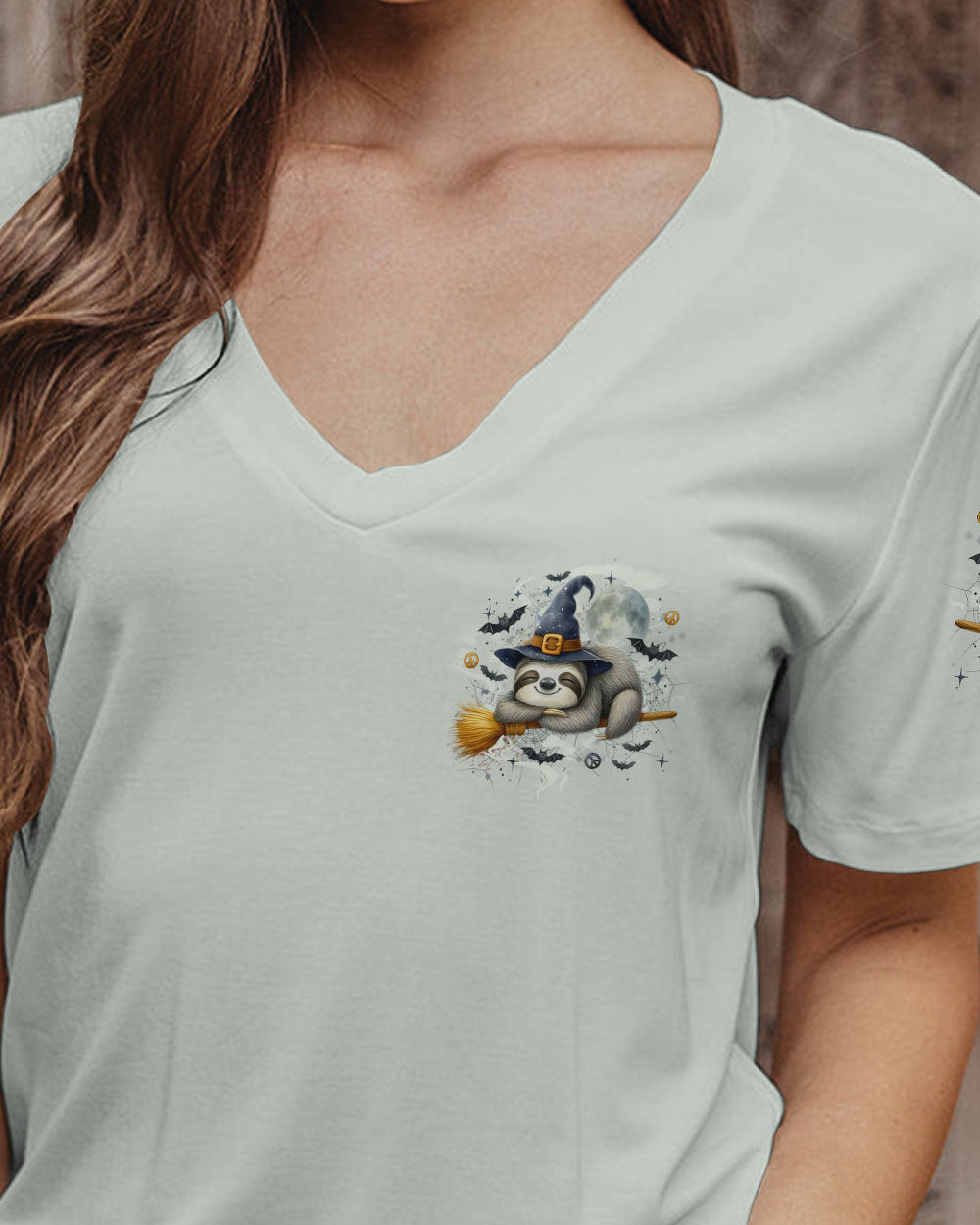 JUST BREATHE SLOTH WITCH HALLOWEEN ALL OVER PRINT - YHLT0808251