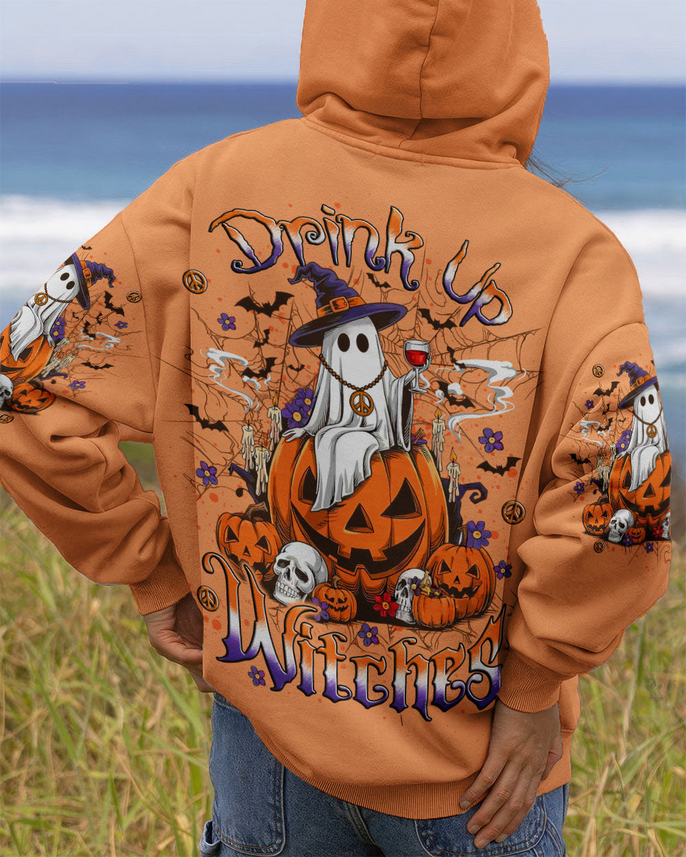 DRINK UP WITCHES HALLOWEEN BOO ALL OVER PRINT - YHLT1507252
