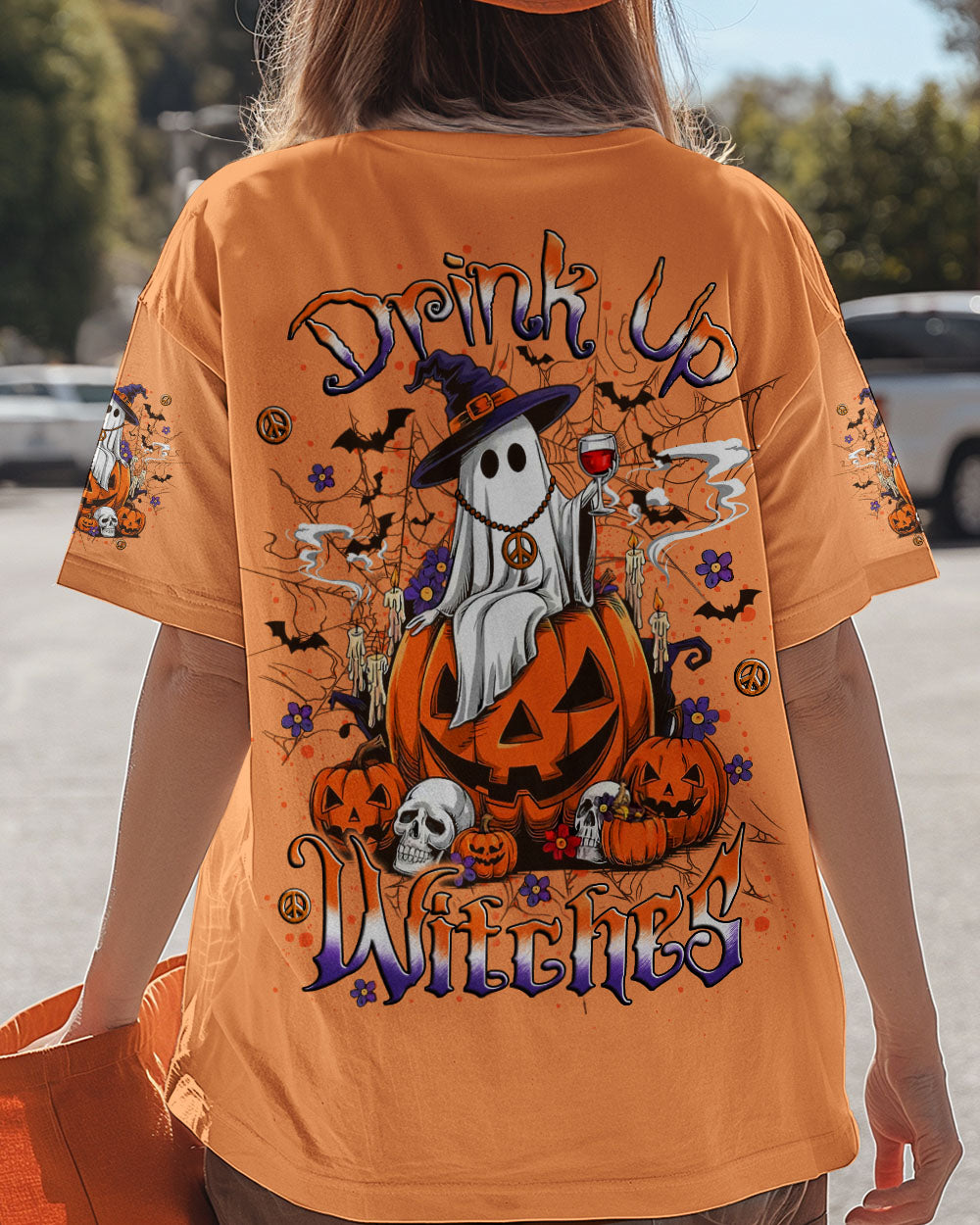 DRINK UP WITCHES HALLOWEEN BOO ALL OVER PRINT - YHLT1507252