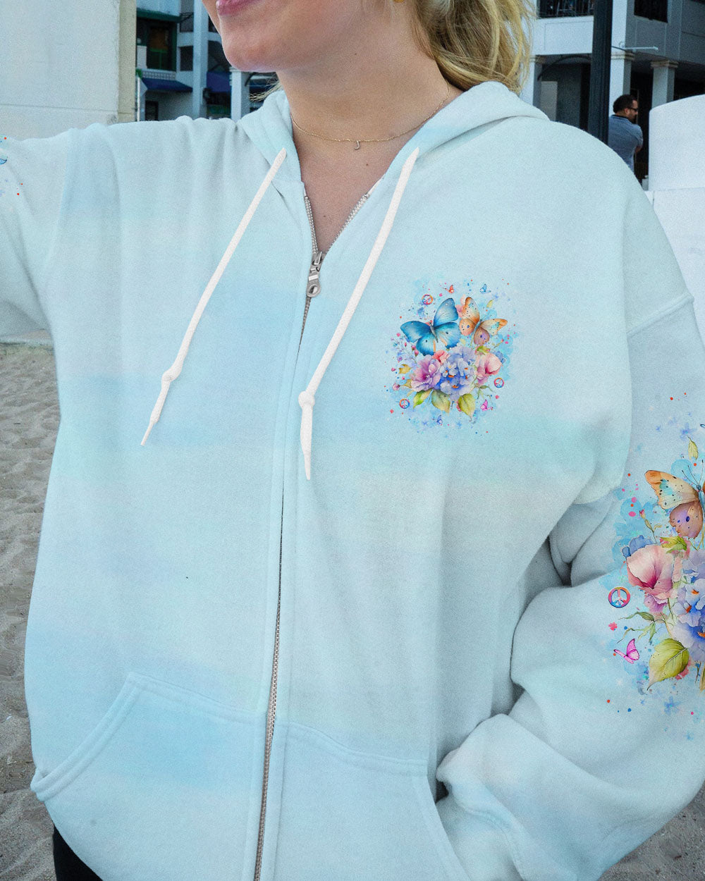 JUST BREATHE BUTTERFLY ALL OVER PRINT - YHLT1707244