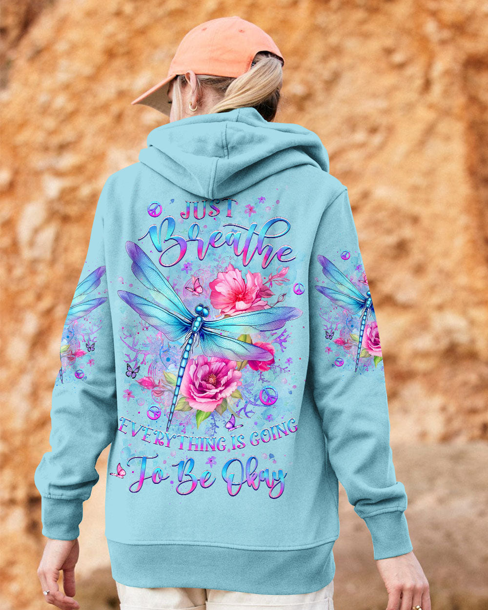 JUST BREATHE DRAGONFLY ALL OVER PRINT - YHLT2406242