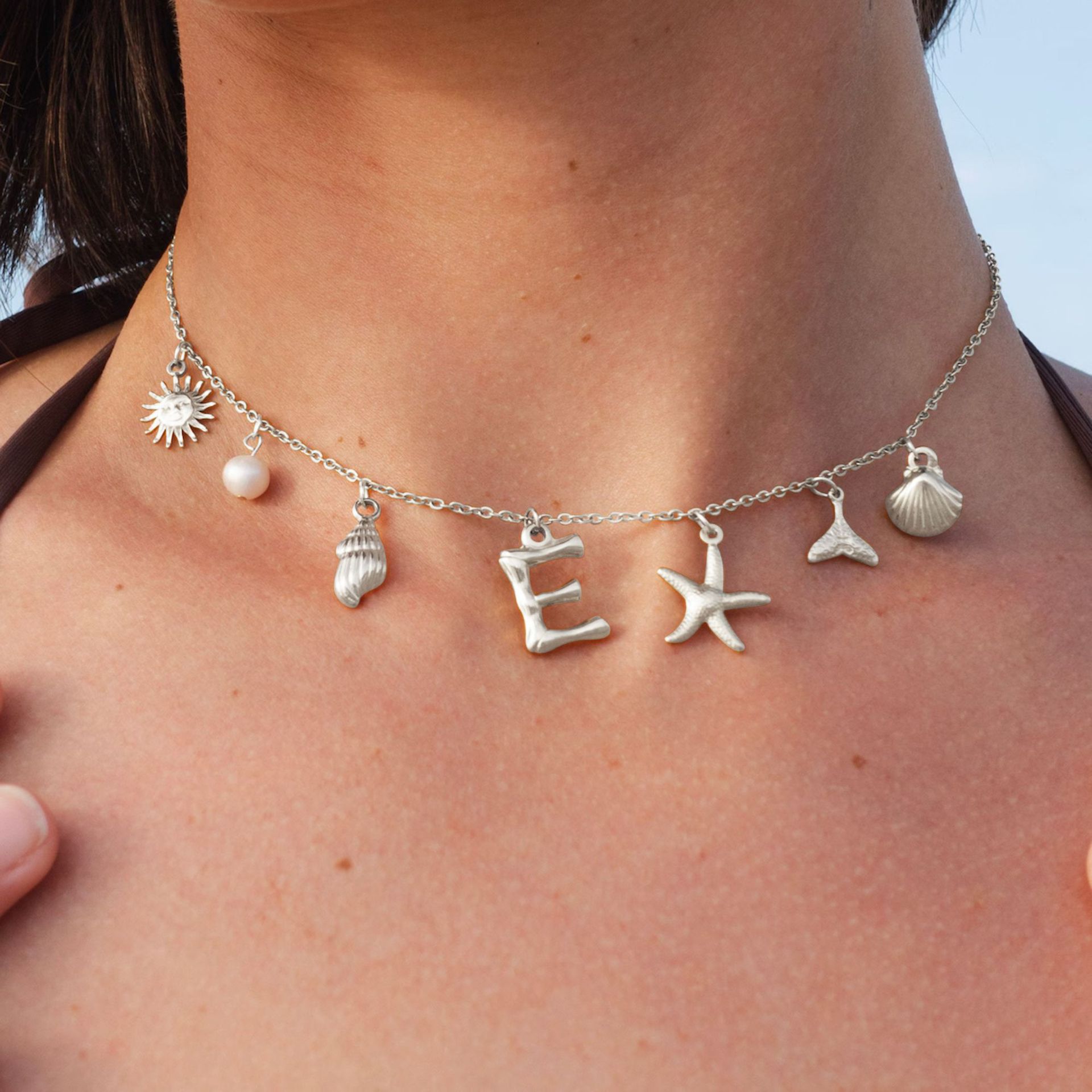 Surfer Girl Initial Necklace🌊